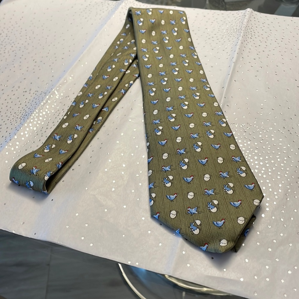 Hermes silk Tie